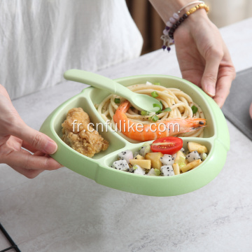 Assiettes à dîner en fibre de bambou pour enfants